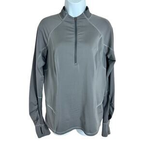 Lucy Sweatshirt Sz M Purple 1/2 Zip Pullover Athletic Long-Sleeve Top Shirt